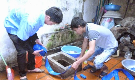 thau rửa bể nước quận Thanh Xuân